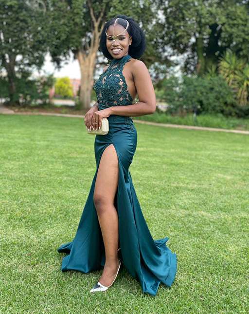 Evening Dress | Laced Green Dress